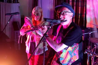 Phil and Sue performing - Phil on flute